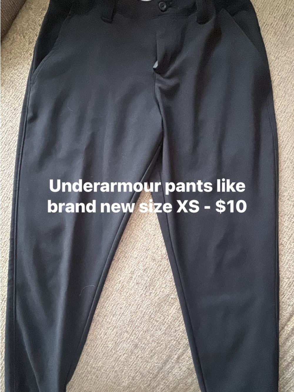 Under Armour Black Kids Sweatpants Joggers